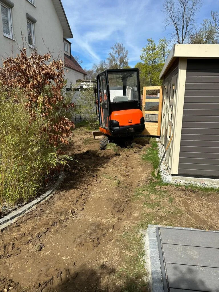 Neu angelegter Gartenbereich durch Albis Gartenservice